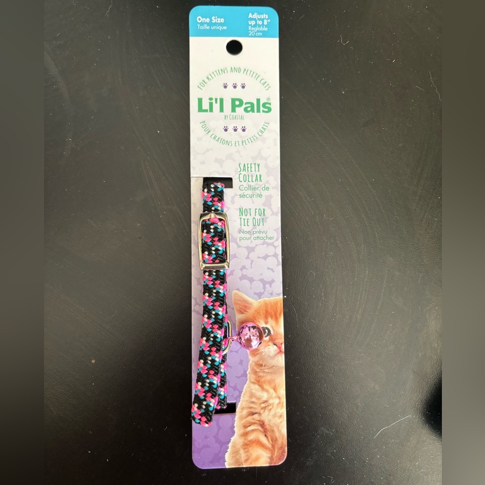 Black and Pink Cat Safety Collar